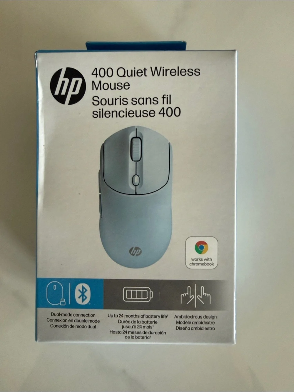 HP 400 Quiet Wireless Mouse - Blue